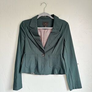 Timing Women’s Juniors Fall Hunter Green Y2K‎ Preppy Career Blazer Jacket Large